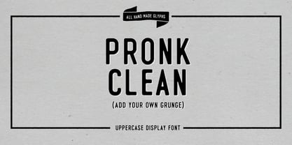 PRONK Clean Font Poster 1