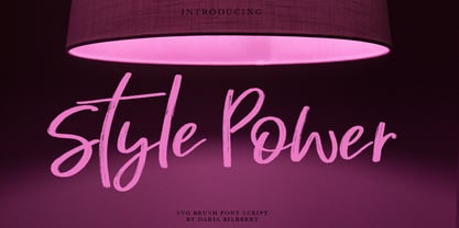 Style Power Font Poster 1