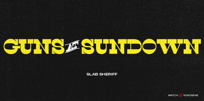 Slab Sheriff Font Poster 5