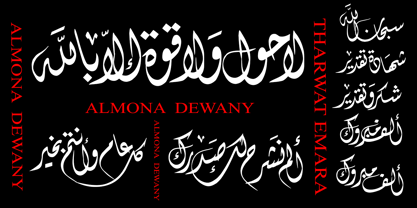 TE Almona Dewany Font Poster 4