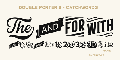 Double Porter Font Poster 17