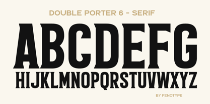 Double Porter Font Poster 15