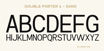 Double Porter Font Poster 13