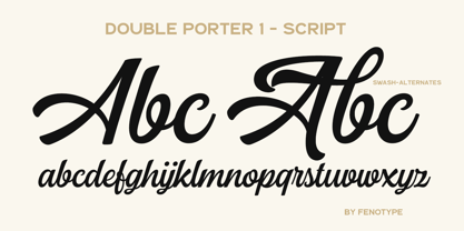 Double Porter Font Poster 10