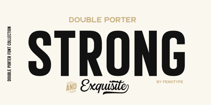 Double Porter Font Poster 2
