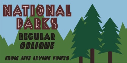 National Parks JNL Font Poster 1