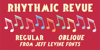 Rhythmic Revue JNL Font Poster 1