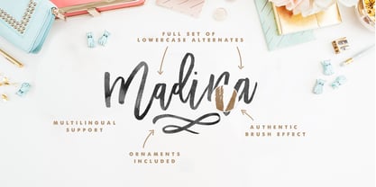 Madina Script Font Poster 6