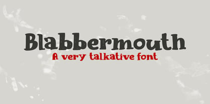 Blabbermouth Font Poster 1