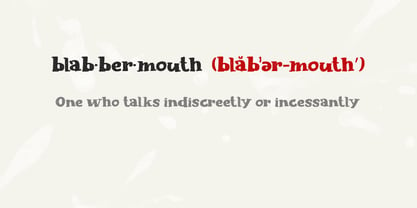 Blabbermouth Font Poster 2