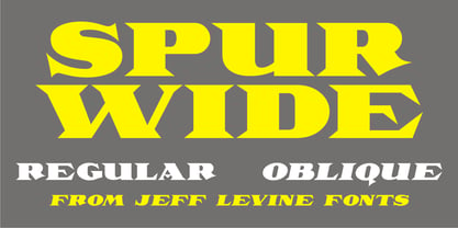 Spur Wide JNL Font Poster 1
