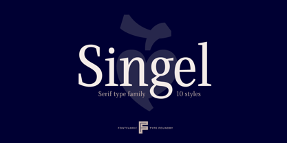 Singel Font Poster 1