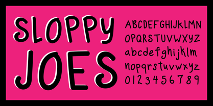 Sloppy Joes Font Poster 1