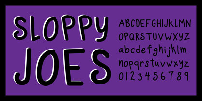 Sloppy Joes Font Poster 4
