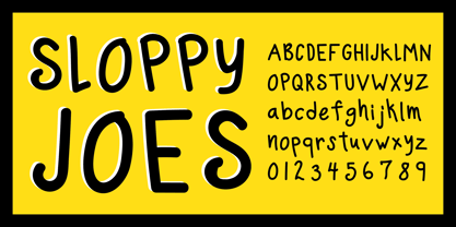 Sloppy Joes Font Poster 3
