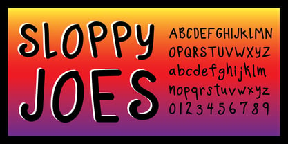 Sloppy Joes Font Poster 2