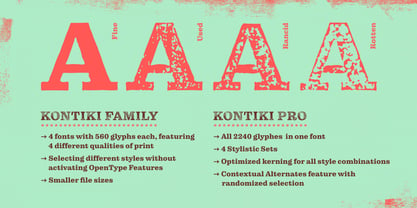 Kontiki Font Poster 7