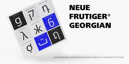 Neue Frutiger Georgian Font Poster 1