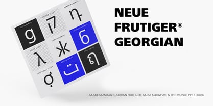 Neue Frutiger Géorgien Police Poster 1