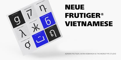 Neue Frutiger Vietnamese Font Poster 1