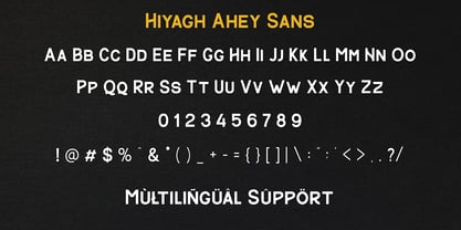 Hiyagh Ahey Font Poster 4