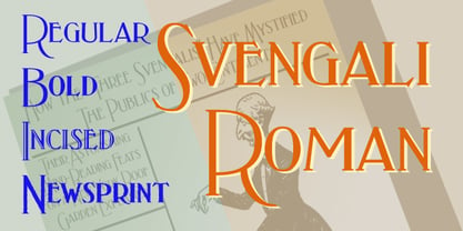 Svengali Roman Font Poster 6