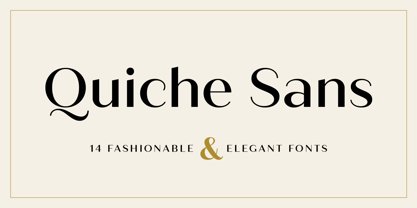 Quiche Sans Font Poster 1