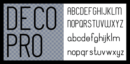 Deco Pro Font Poster 2
