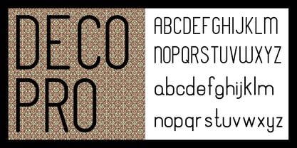 Deco Pro Font Poster 1