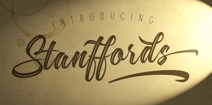 Stanffords Font Poster 1