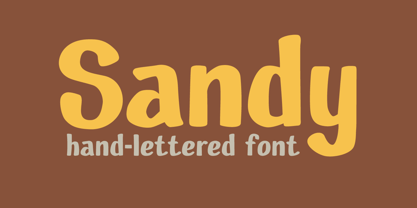 Sandy Font Poster 5