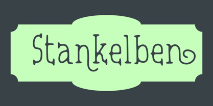 Stankelben Font Poster 6