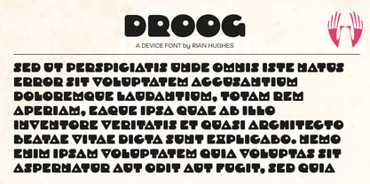 Droog Font Poster 7