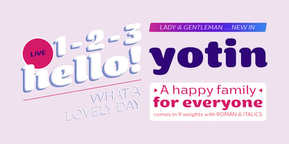 Yotin Font Poster 8