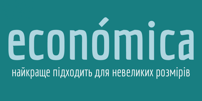 Economica Cyrillic PRO Font Poster 10