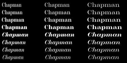 Chapman Font Poster 4