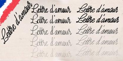 Lettre D'amour Font Poster 2