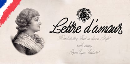 Lettre D'amour Font Poster 4