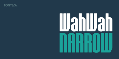 Wah Wah Narrow Font Poster 1
