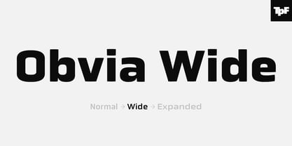 Obvia Wide Font Poster 12