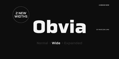 Obvia Wide Font Poster 13