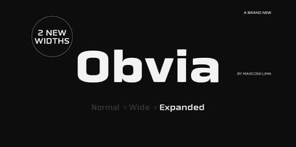 Obvia Expanded Font Poster 13