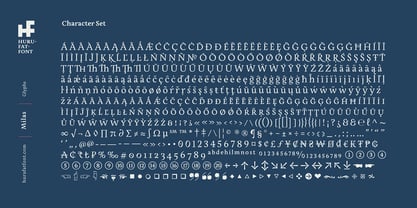 Milas Font Poster 12