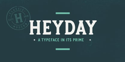 Heyday Font Poster 1