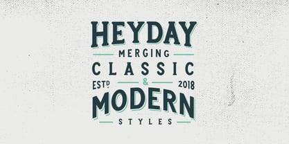 Heyday Font Poster 2