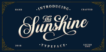 The Sunshine Script Font Poster 1