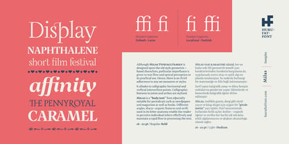 Milas Font Poster 18