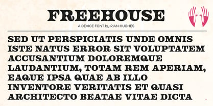 Freehouse Font Poster 8