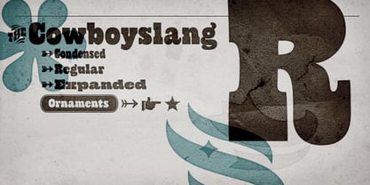 Cowboyslang Font Poster 7