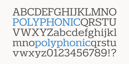 Polyphonic Font Poster 1